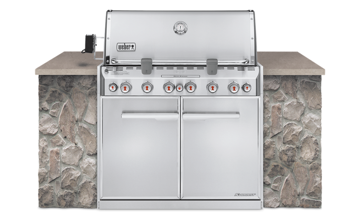 Weber Summit (S660) Built In BBQ Stainless Steel (NG & LPG) | Built In Gas BBQs NZ | Weber NZ | Built-in BBQs, Gas BBQ | Outdoor Concepts