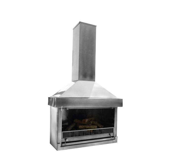 Custom 304 Stainless Fireplace | Outdoor Fires NZ | Custom Stainless NZ | Wood Fires | Outdoor Concepts