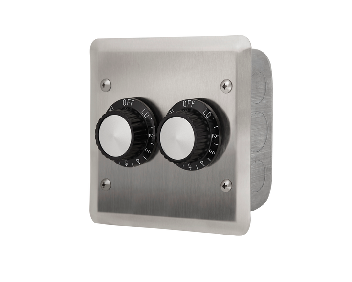 Infratech Dual Regulator with Stainless Steel Wall Plate | Outdoor Heating Accessories NZ | Infratech NZ | electric, heater, outdoor, wall mount | Outdoor Concepts