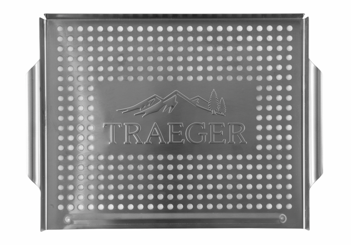 Traeger Stainless Grilling Basket | BBQ Hotplates, Griddles, Racks & Baskets NZ | Traeger NZ | Accessories | Outdoor Concepts