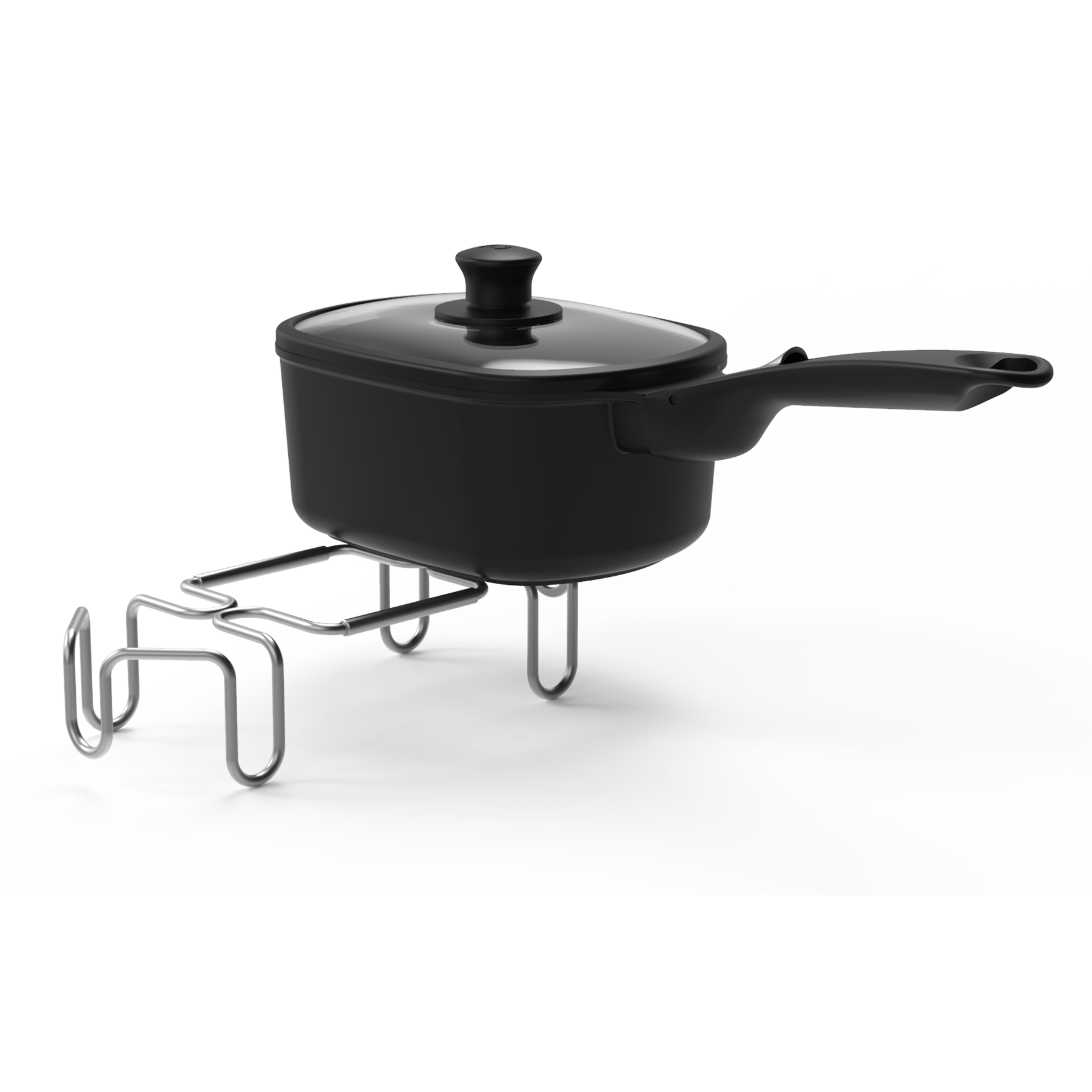 Weber Baby Q (Q1000N) Saucepan and Trivet | BBQ Skillets & Frying Pans NZ | Weber NZ | 1.5 L BBQ saucepan,Accessories,Baby Q trivet,BBQ Accessories,cooking surface,non-stick BBQ saucepan,Ti titanium coated saucepan,Weber Baby Q saucepan,Weber barbecue saucepan,Weber BBQ accessory | Outdoor Concepts