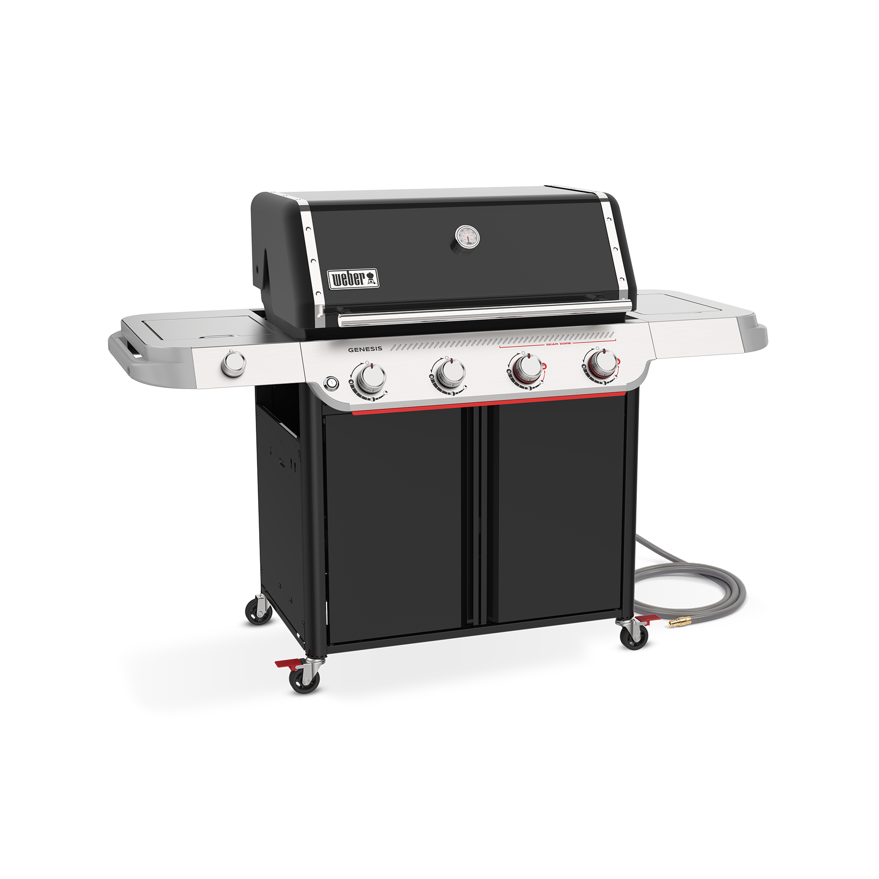 Weber® Genesis® E-435 4-Burner Gas Barbecue (Natural Gas) | Gas BBQs NZ | Weber NZ | 4-burner BBQ,Gas BBQ,natural gas barbecue,outdoor grill,Sear Zone,Weber Crafted griddle,Weber Genesis E-435 | Outdoor Concepts