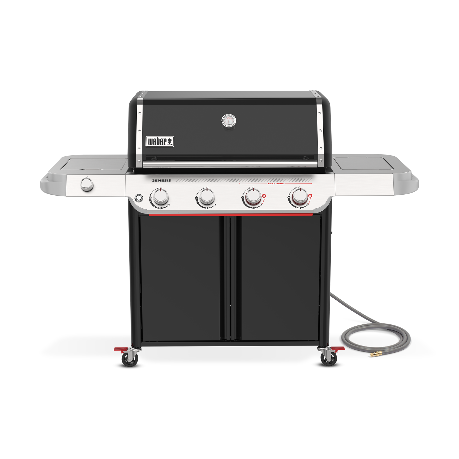 Weber® Genesis® E-435 4-Burner Gas Barbecue (Natural Gas) | Gas BBQs NZ | Weber NZ | 4-burner BBQ,Gas BBQ,natural gas barbecue,outdoor grill,Sear Zone,Weber Crafted griddle,Weber Genesis E-435 | Outdoor Concepts