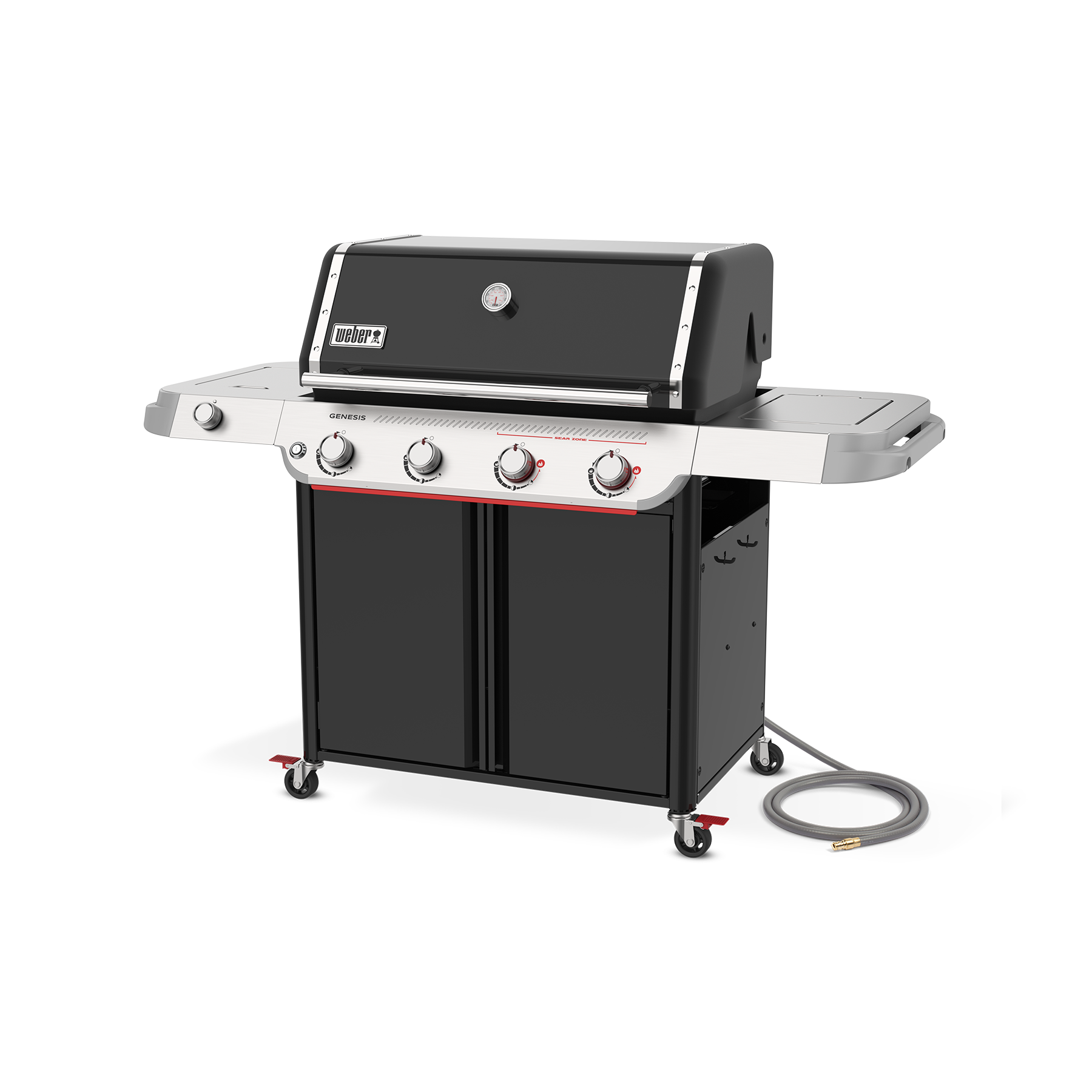 Weber® Genesis® E-435 4-Burner Gas Barbecue (Natural Gas) | Gas BBQs NZ | Weber NZ | 4-burner BBQ,Gas BBQ,natural gas barbecue,outdoor grill,Sear Zone,Weber Crafted griddle,Weber Genesis E-435 | Outdoor Concepts