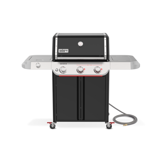 Weber® Genesis® E-335 3-Burner Gas Barbecue (Natural Gas) | Gas BBQs NZ | Weber NZ | 3-burner BBQ,cast-iron grills,Gas BBQ,natural gas barbecue,outdoor grill,Sear Zone,side burner,Weber Crafted griddle,Weber Genesis E-335 | Outdoor Concepts