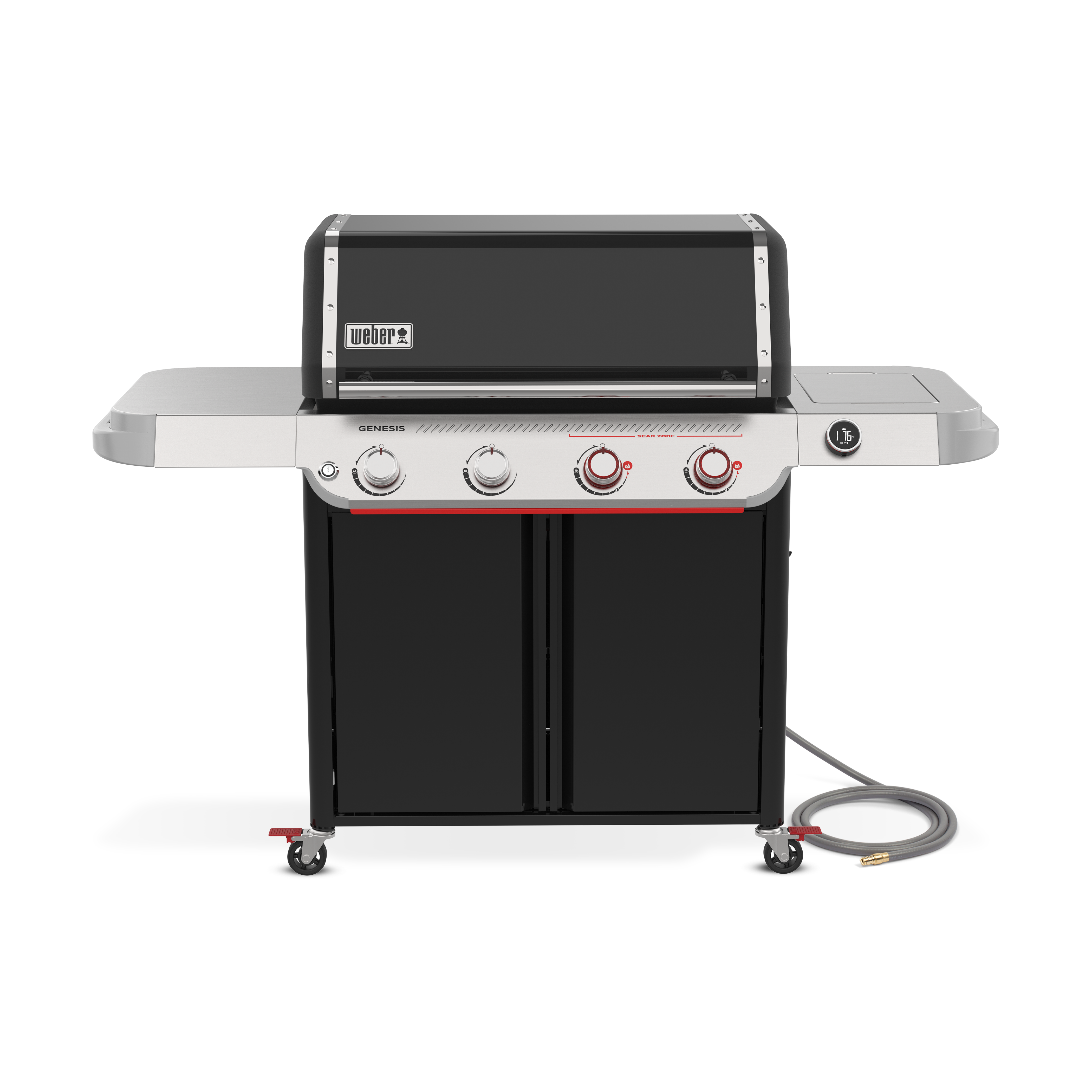 Weber® Genesis® Smart EX-425 4-Burner Gas Barbecue (Natural Gas) | Gas BBQs NZ | Weber NZ | 4-burner natural gas BBQ,Gas BBQ,outdoor grill,Sear Zone BBQ,Weber Crafted griddle,Weber gas barbecue,Weber Genesis,Weber Genesis Smart EX-425,Wi-Fi BBQ thermometer | Outdoor Concepts