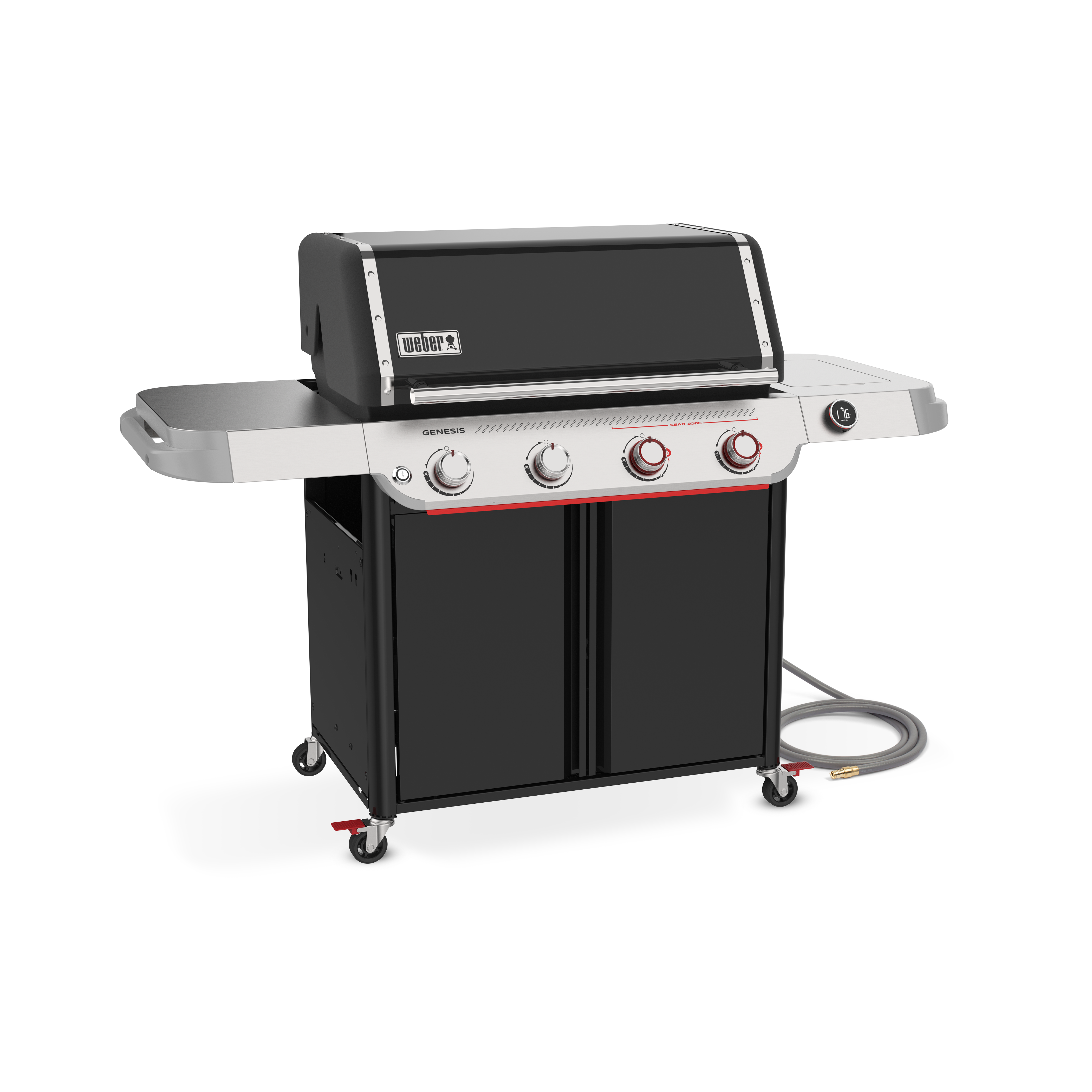 Weber® Genesis® Smart EX-425 4-Burner Gas Barbecue (Natural Gas) | Gas BBQs NZ | Weber NZ | 4-burner natural gas BBQ,Gas BBQ,outdoor grill,Sear Zone BBQ,Weber Crafted griddle,Weber gas barbecue,Weber Genesis,Weber Genesis Smart EX-425,Wi-Fi BBQ thermometer | Outdoor Concepts