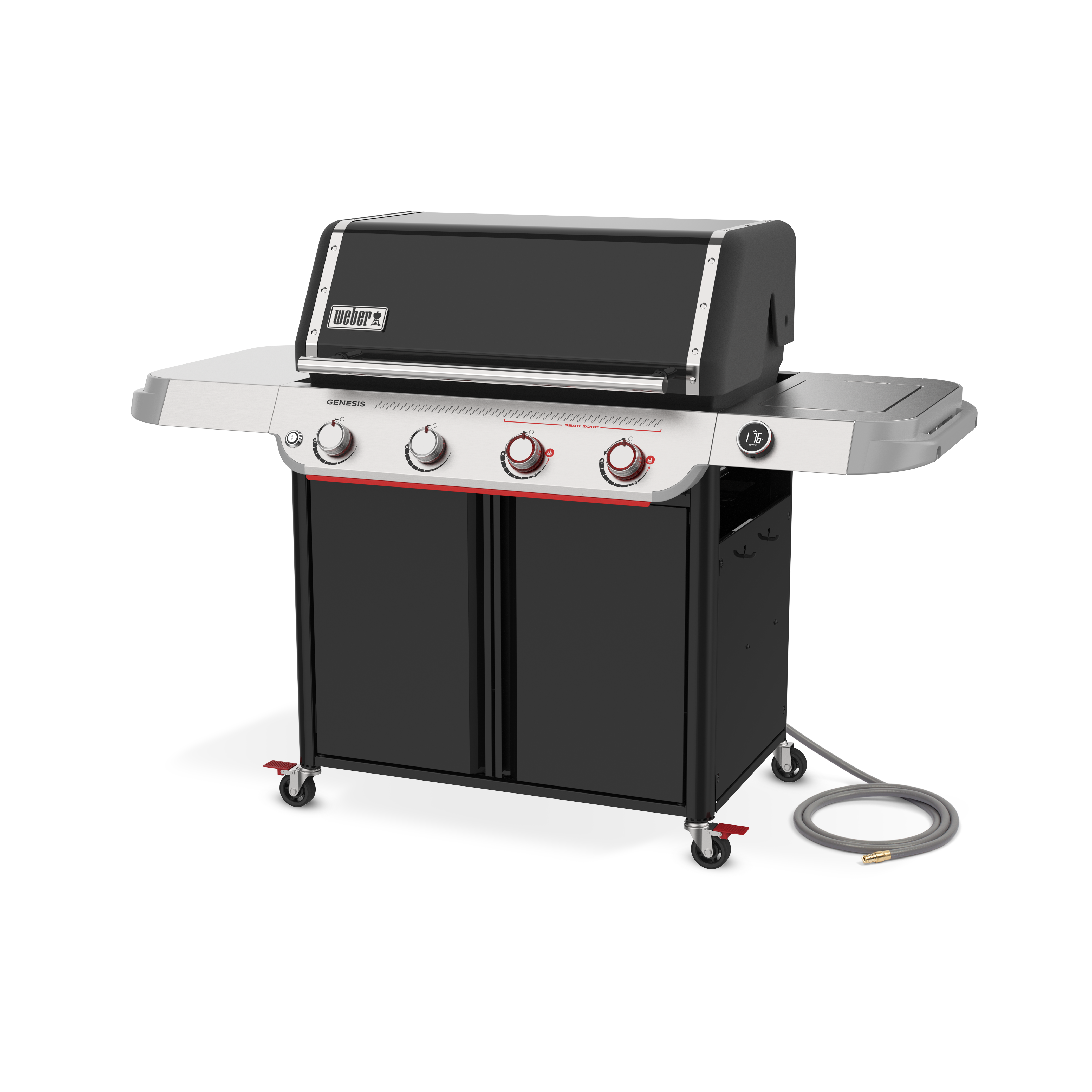 Weber® Genesis® Smart EX-425 4-Burner Gas Barbecue (Natural Gas) | Gas BBQs NZ | Weber NZ | 4-burner natural gas BBQ,Gas BBQ,outdoor grill,Sear Zone BBQ,Weber Crafted griddle,Weber gas barbecue,Weber Genesis,Weber Genesis Smart EX-425,Wi-Fi BBQ thermometer | Outdoor Concepts