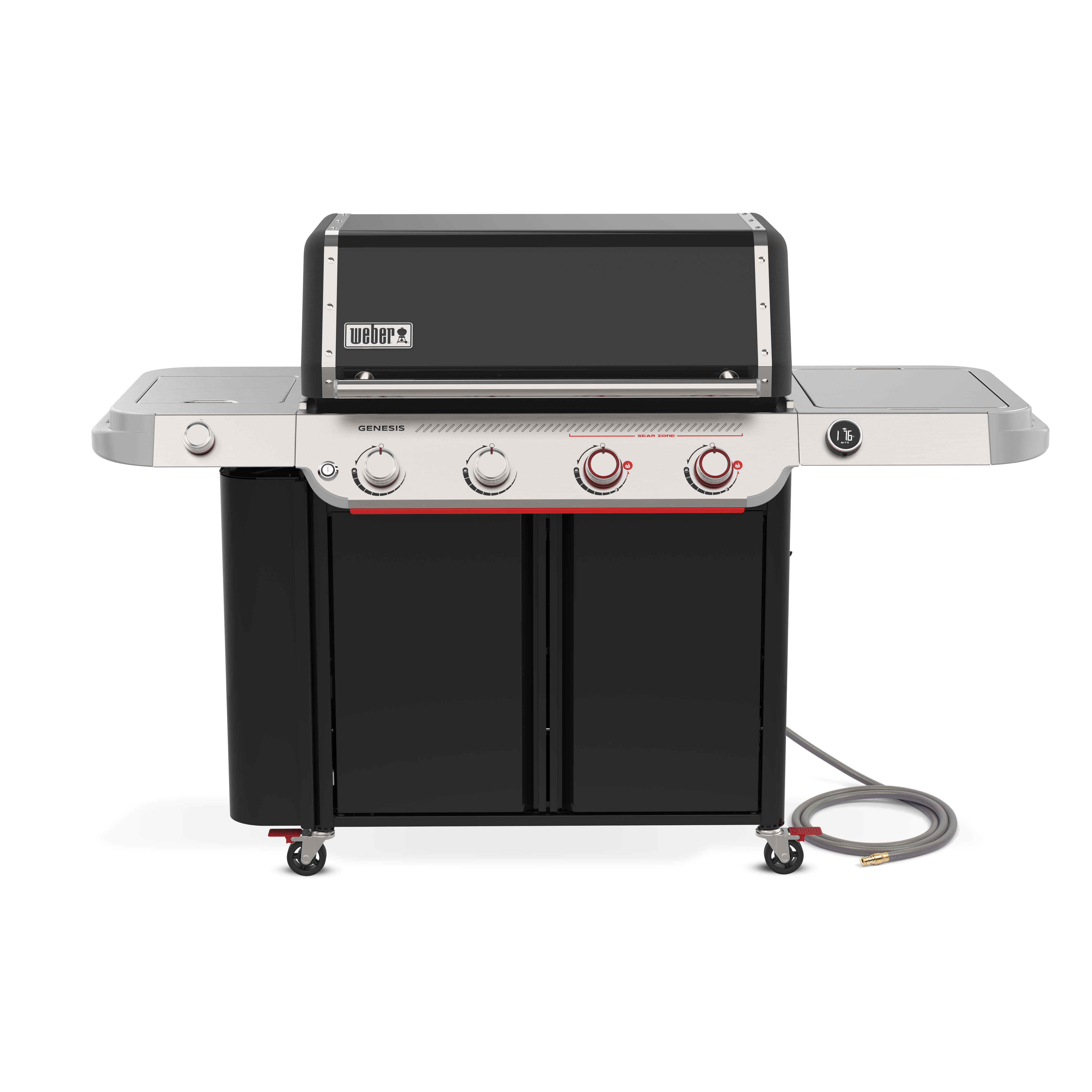 Weber® Genesis® Smart EPX-435 4-Burner Gas Barbecue (Natural Gas) | Gas BBQs NZ | Weber NZ | 4-burner natural gas BBQ,Gas BBQ,outdoor gas grill,Sear Zone BBQ,Weber barbecue,Weber Crafted griddle,Weber Genesis Smart EPX-435,Wi-Fi BBQ thermometer | Outdoor Concepts