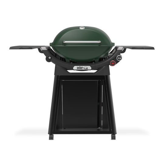 Weber Family Q (Q3200N+) BBQ Bushland Green (LPG) | Gas BBQs NZ | Weber NZ | family gas BBQ,Gas BBQ,LPG BBQ,outdoor barbecue,Q Burner,Q3200N+ gas barbecue,Weber Family Q+ Premium,Weber gas grill,weber Q | Outdoor Concepts