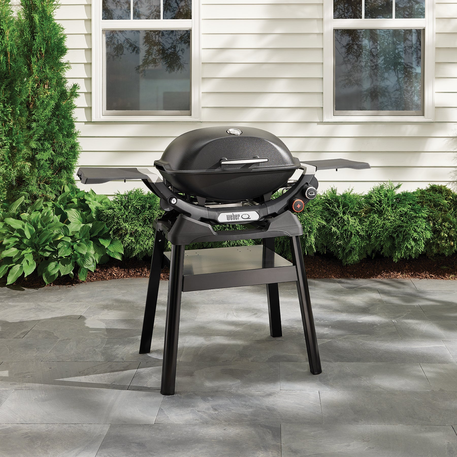 Weber Baby Q and Q (Q1000N / Q2000N) Compact Stand | BBQ Carts & Tables NZ | Weber NZ | Accessories,barbecue stand,BBQ Accessories,BBQ stand,portable BBQ stand,Weber Baby Q stand,Weber Q accessories,Weber Q compact stand | Outdoor Concepts