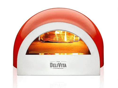 DeliVita Wood-Fired Pizza Oven - Chilli Red | Deluxe Complete Collection | Pizza Oven NZ | DeliVita NZ | portable | Outdoor Concepts