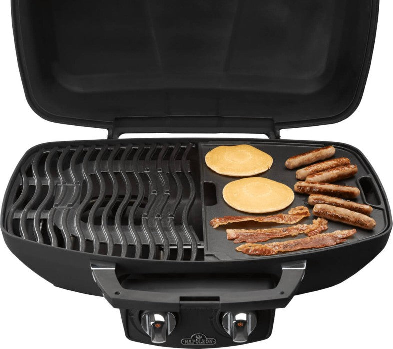 Napoleon Cast Iron Reversible Griddle for TravelQ 285 Series | BBQ Accessories NZ | Napoleon NZ | BBQ Accessories,cast iron griddle,Napoleon griddle,portable grill accessory,reversible griddle,TravelQ 285 griddle | Outdoor Concepts
