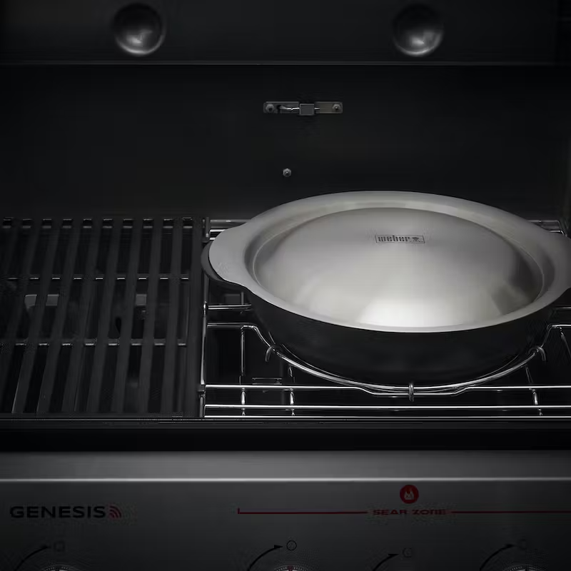 Weber Crafted Wok & Steamer | BBQ Skillets & Frying Pans NZ | Weber NZ | Accessories,BBQ Accessories,cooking surface | Outdoor Concepts