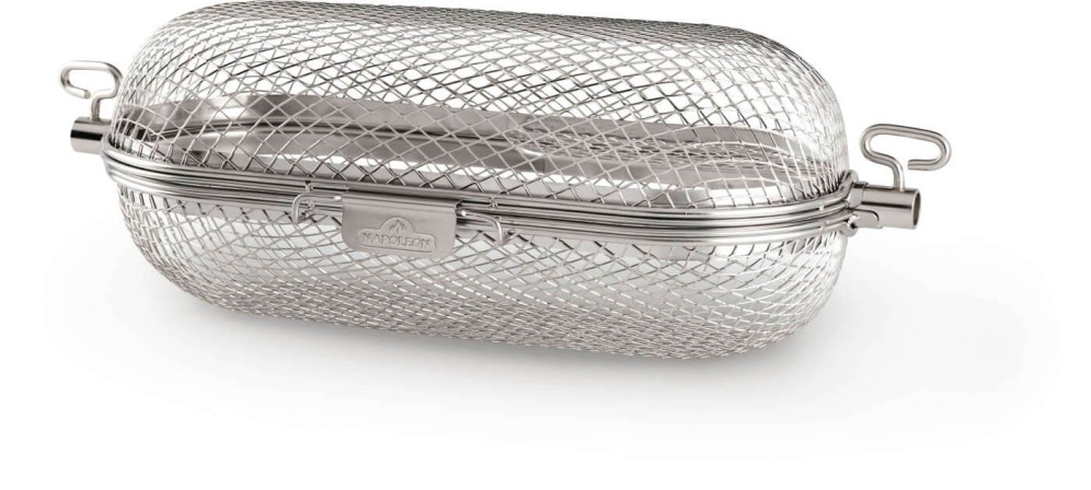 Napoleon Rotisserie Grill Basket | BBQ Accessories NZ | Napoleon NZ | BBQ Accessories,grill basket for wings,grill rotisserie basket,Napoleon rotisserie basket,rotisserie accessory,stainless steel grill basket | Outdoor Concepts