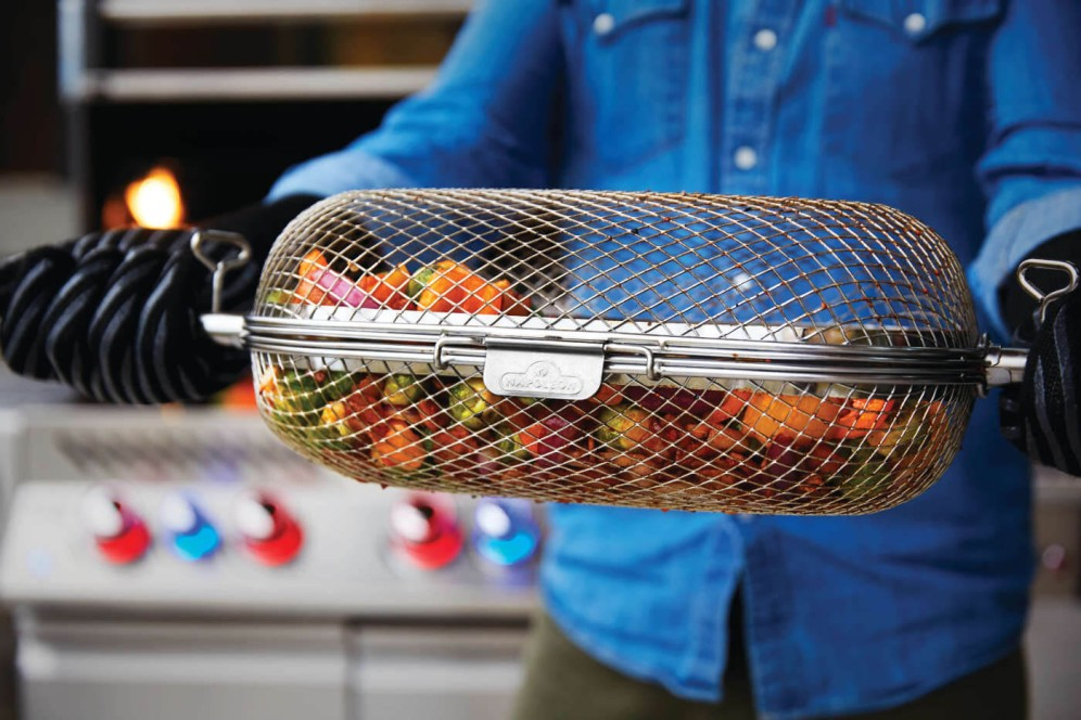 Napoleon Rotisserie Grill Basket | BBQ Accessories NZ | Napoleon NZ | BBQ Accessories,grill basket for wings,grill rotisserie basket,Napoleon rotisserie basket,rotisserie accessory,stainless steel grill basket | Outdoor Concepts