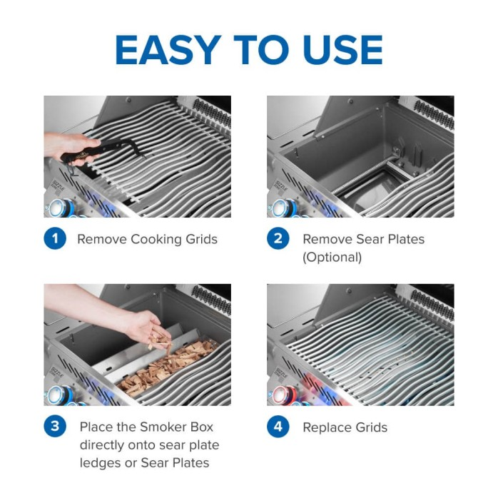 Napoleon Stainless Steel Smoker Box | BBQ Accessories NZ | Napoleon NZ | BBQ Accessories,gas grill smoker box,Napoleon smoker box,Rogue smoker box,stainless steel smoker box,wood chip smoker box | Outdoor Concepts