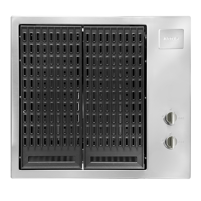 Artusi 60cm 2 Burner Built-In Gas BBQ - Stainless Steel | Built In Gas BBQs NZ | Artusi NZ | Built-in BBQs,Gas BBQ,Outdoor Kitchen | Outdoor Concepts