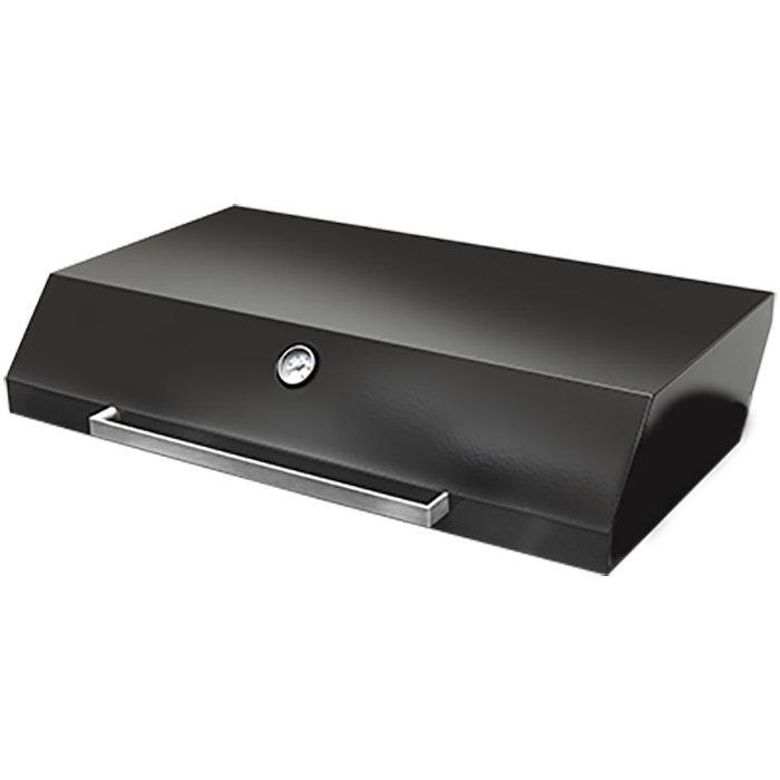 Artusi BBQ Gloss Black Roasting Dome/ Hood - For the Gloss Black 104cm 4 Burner Built-In Gas BBQ | Built In Gas BBQs NZ | Artusi NZ | Built-in BBQs,Components,Outdoor Kitchen | Outdoor Concepts