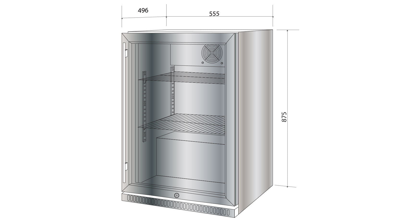 Artusi Single Door Outdoor Refrigerator - Stainless Steel | Outdoor Kitchen NZ | Artusi NZ | | Outdoor Concepts