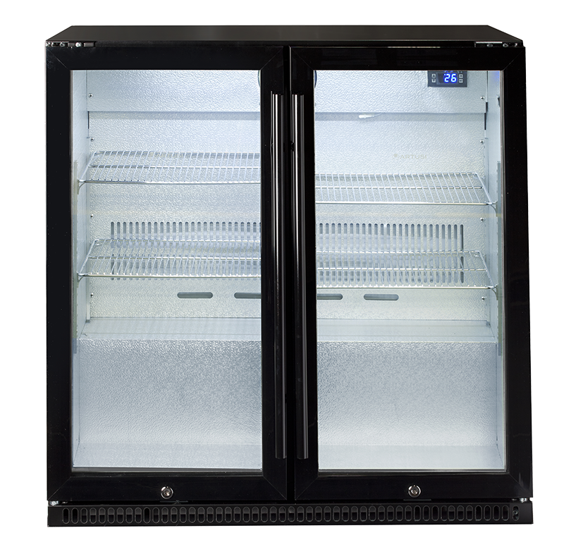 Artusi Double-Door Outdoor Refrigerator - Black | Outdoor Kitchen NZ | Artusi NZ | | Outdoor Concepts
