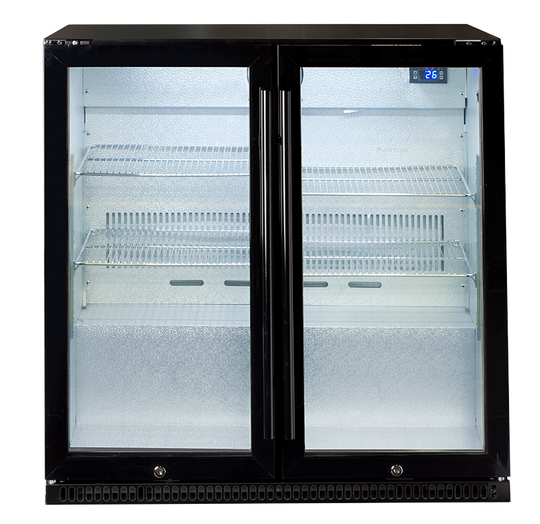 Artusi Double-Door Outdoor Refrigerator - Black | Outdoor Kitchen NZ | Artusi NZ | | Outdoor Concepts