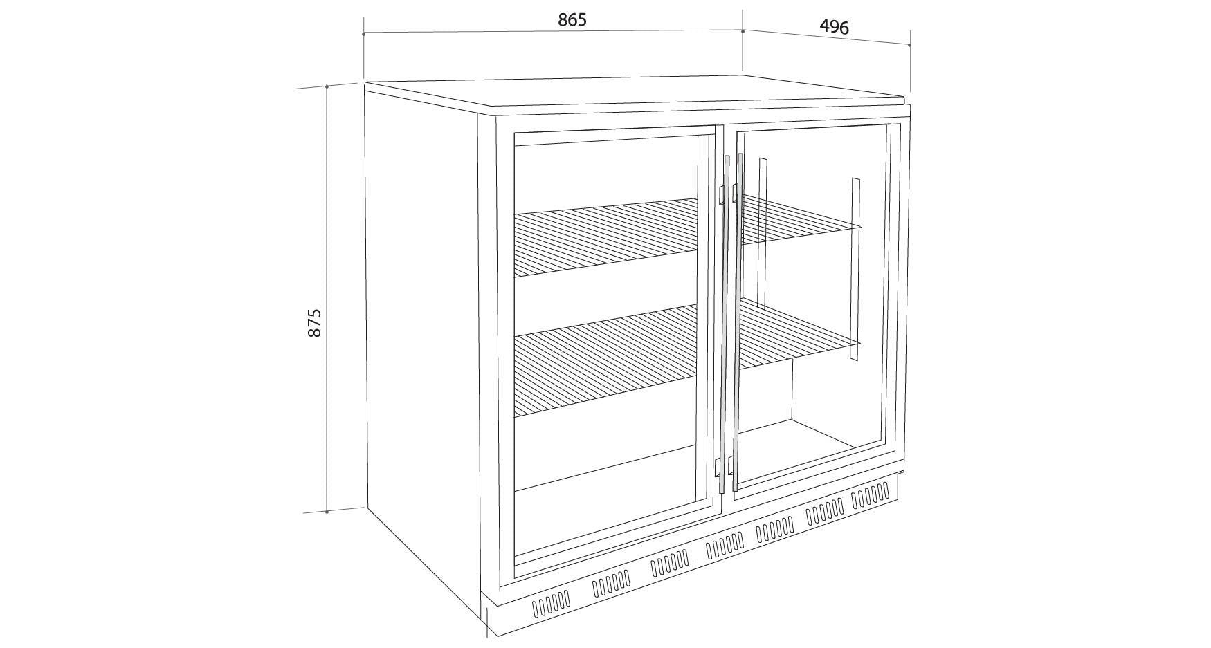 Artusi Double-Door Outdoor Refrigerator - Stainless Steel | Outdoor Kitchen NZ | Artusi NZ | | Outdoor Concepts