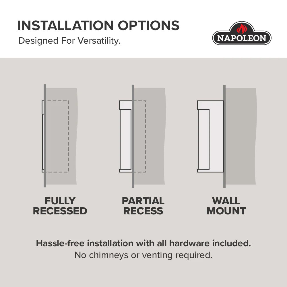 Napoleon Astound FlexMount Electric Fireplace | Indoor Fires NZ | Napoleon NZ | | Outdoor Concepts