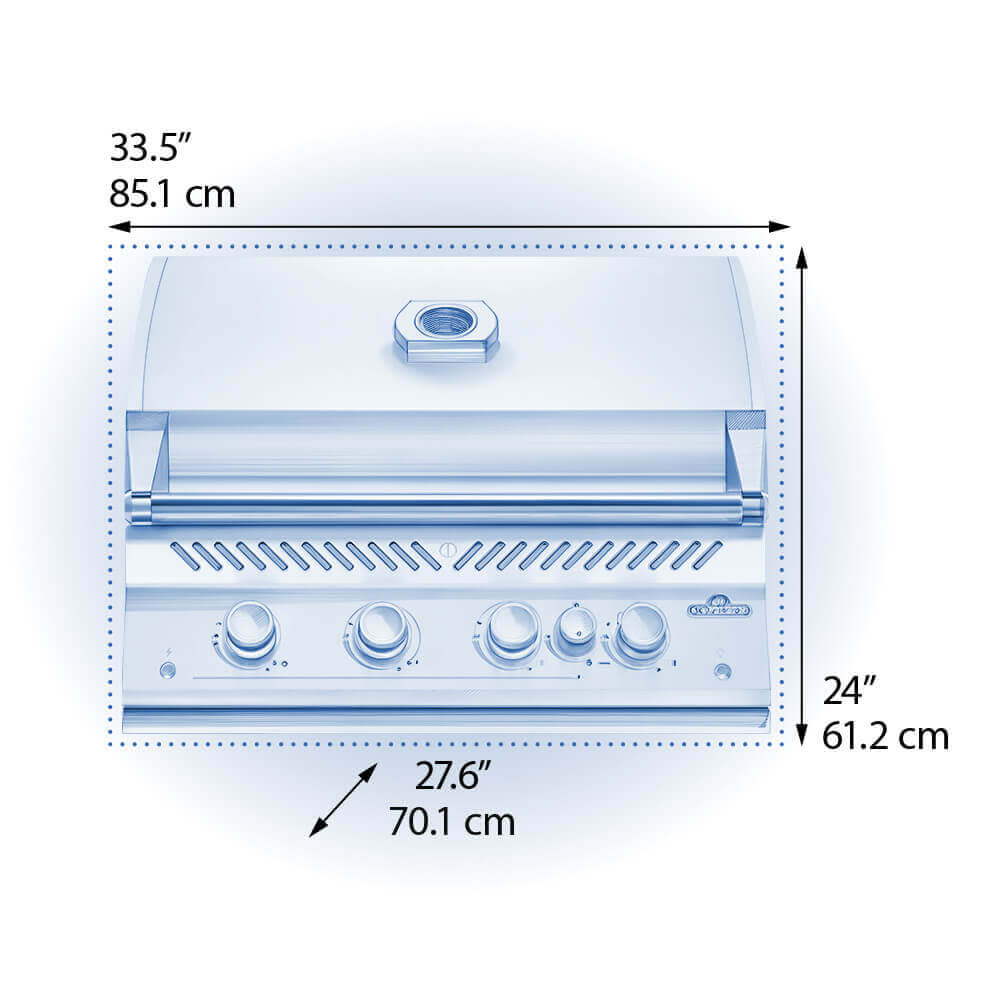 Napoleon Built-In 700 Series 32-inch Gas Grill with Rear Infrared Burner (Natural Gas) | Built In Gas BBQs NZ | Napoleon NZ | 700 Series gas grill,Built-in BBQs,Gas BBQ,Napoleon built-in gas grill,natural gas grill,outdoor kitchen grill,rear infrared burner | Outdoor Concepts
