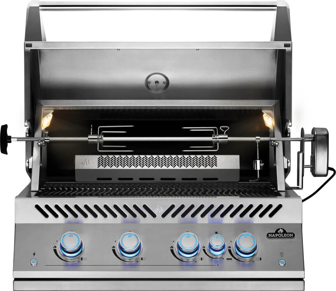 Napoleon Built-In 700 Series 32-inch Gas Grill with Rear Infrared Burner (Natural Gas) | Built In Gas BBQs NZ | Napoleon NZ | 700 Series gas grill,Built-in BBQs,Gas BBQ,Napoleon built-in gas grill,natural gas grill,outdoor kitchen grill,rear infrared burner | Outdoor Concepts