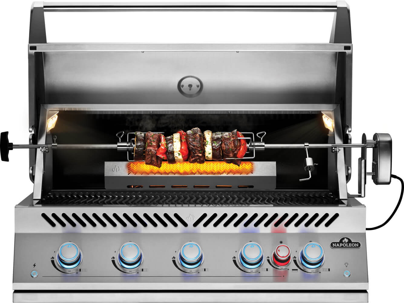 Napoleon Built-In 700 Series 38-inch Gas Grill with Rear Infrared Burner (Natural Gas) | Built In Gas BBQs NZ | Napoleon NZ | 700 Series gas grill,Built-in BBQs,Gas BBQ,Napoleon built-in gas grill,natural gas grill,outdoor built-in grill,rear infrared burner grill | Outdoor Concepts