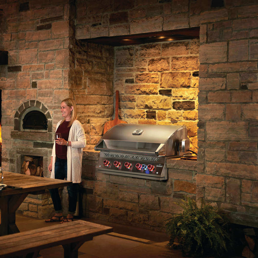 Napoleon Built-In 700 Series 38-inch Gas Grill with Rear Infrared Burner (Natural Gas) | Built In Gas BBQs NZ | Napoleon NZ | 700 Series gas grill,Built-in BBQs,Gas BBQ,Napoleon built-in gas grill,natural gas grill,outdoor built-in grill,rear infrared burner grill | Outdoor Concepts