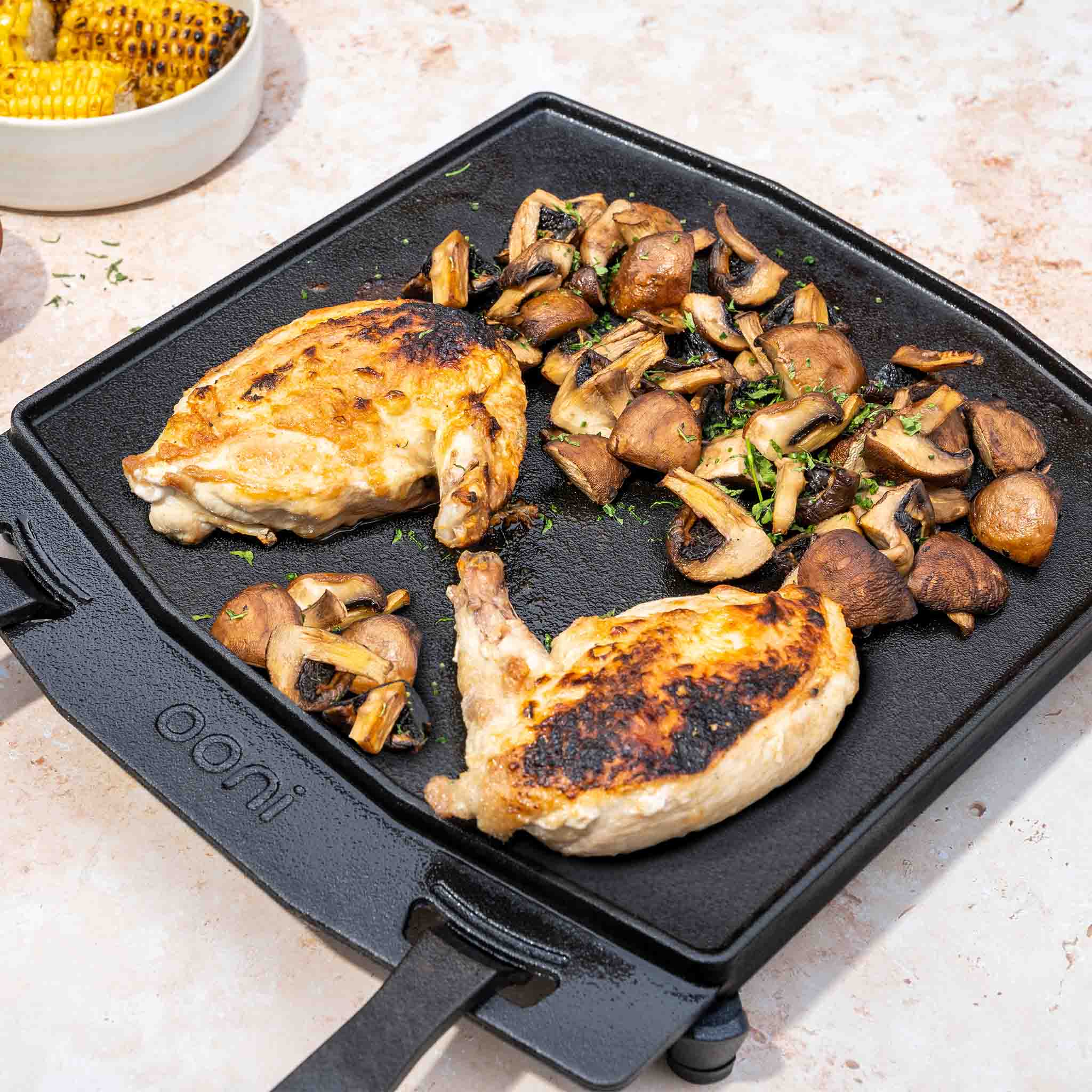 Ooni Dual Sided Grizzler Plate | Accessories NZ | Ooni NZ | Accessories,cooking surface,Pizza Oven Accessories | Outdoor Concepts