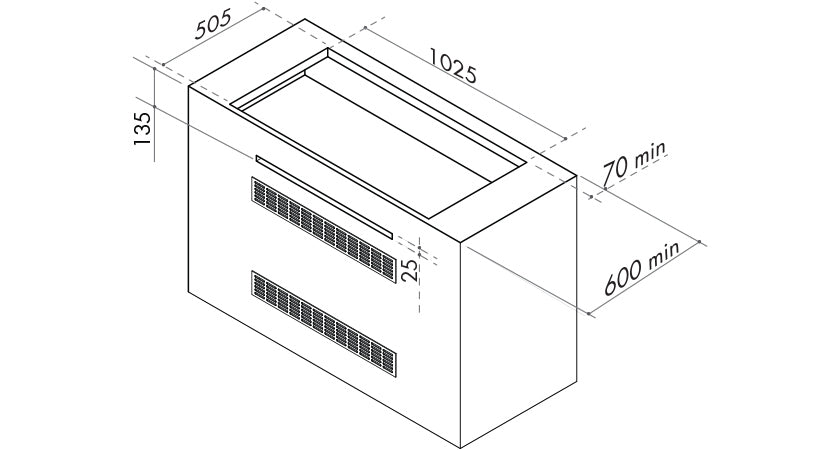 Artusi 104cm 4 Burner Built-In Gas BBQ - Matt Black – Outdoor Concepts