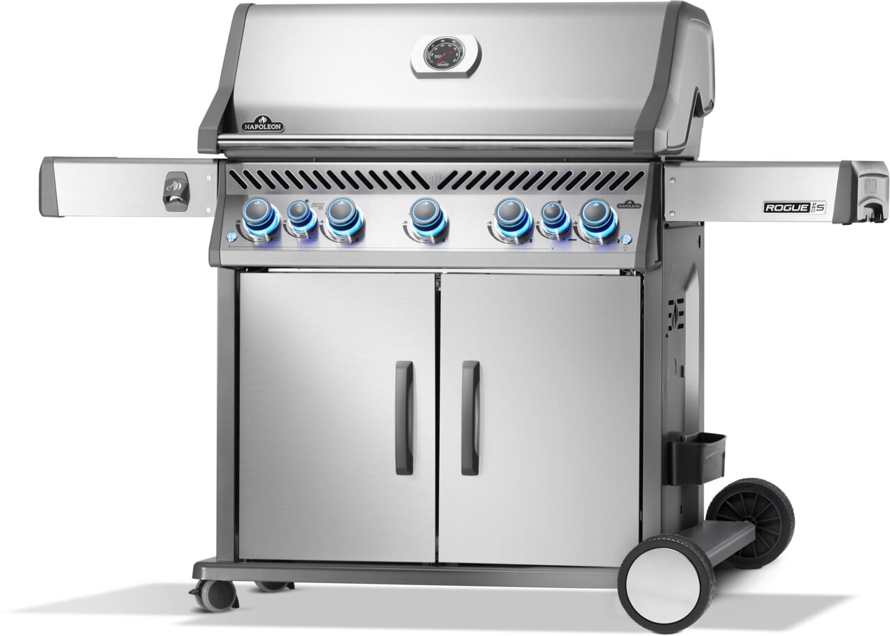 Napoleon Rogue PRO-S 625 RSIB Stainless Steel Propane Gas Grill | Gas BBQs NZ | Napoleon NZ | Gas BBQ,infrared sear station,Napoleon gas grill,Napoleon Rogue PRO-S 625,outdoor gas grill,rear infrared rotisserie burner,Rogue PRO-S 625 RSIB,stainless steel propane grill,WAVE cooking grids | Outdoor Concepts