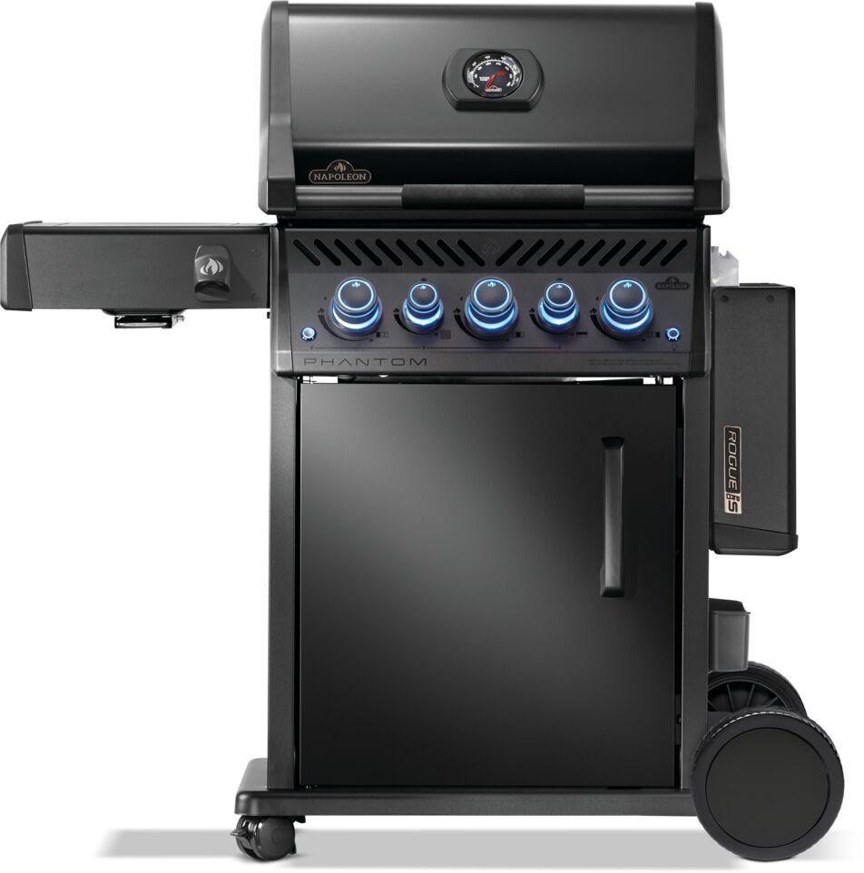 Napoleon Phantom Rogue PRO-S 425 RSIB Propane Gas Grill Matte Black | Gas BBQs NZ | Napoleon NZ | Gas BBQ,infrared sear station grill,matte black BBQ,Napoleon gas grill,Napoleon Phantom Rogue PRO-S 425,outdoor grill,propane gas grill,rotisserie burner grill | Outdoor Concepts