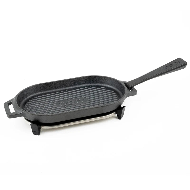 Ooni Cast Iron Grizzler Pan | Accessories NZ | Ooni NZ | Accessories,cooking surface,Pizza Oven Accessories | Outdoor Concepts