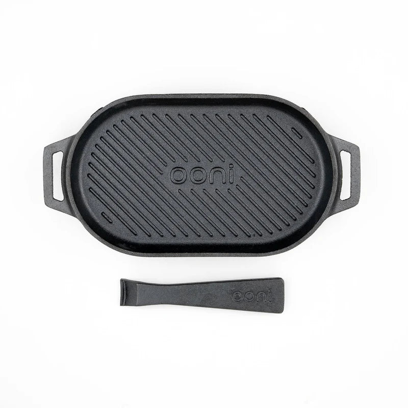 Ooni Cast Iron Grizzler Pan | Accessories NZ | Ooni NZ | Accessories,cooking surface,Pizza Oven Accessories | Outdoor Concepts