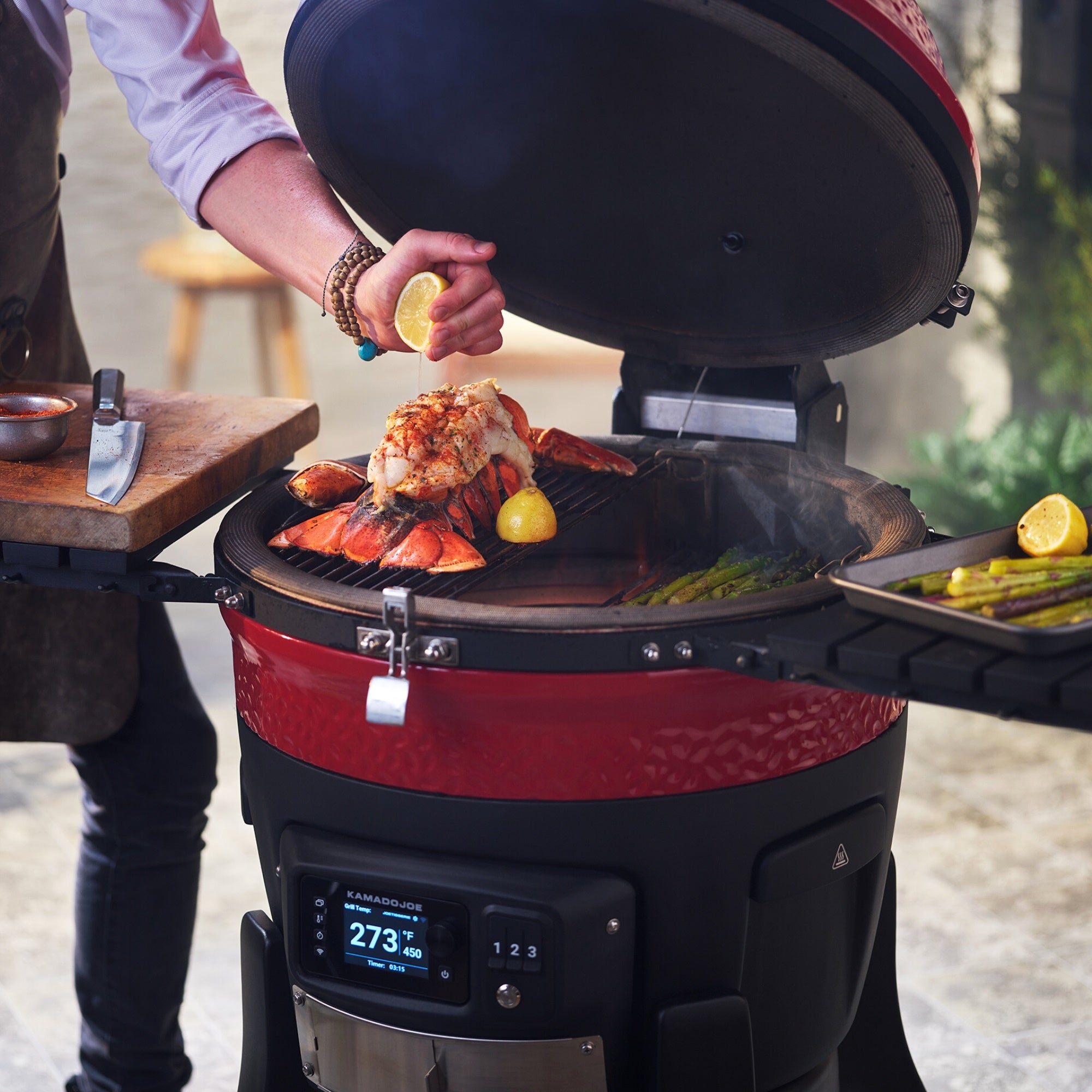 Kamado Joe Konnected Joe™ Digital Charcoal Grill & Smoker | Charcoal BBQs NZ | Kamado Joe NZ | Smokers | Outdoor Concepts