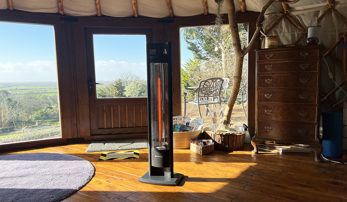 Herschel Malibu 2000W Electric Free Standing Patio Heater | Outdoor Heating NZ | Herschel NZ | Electric,free standing,indoor,outdoor | Outdoor Concepts