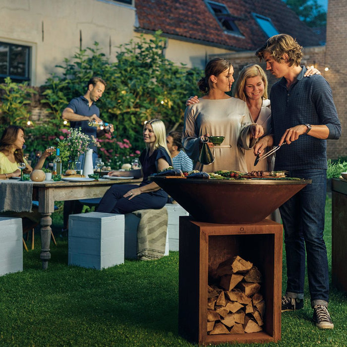 OFYR® 100/100 Corten Storage | Outdoor Fires NZ | Ofyr NZ | BBQ,firepit,Wood Fires | Outdoor Concepts