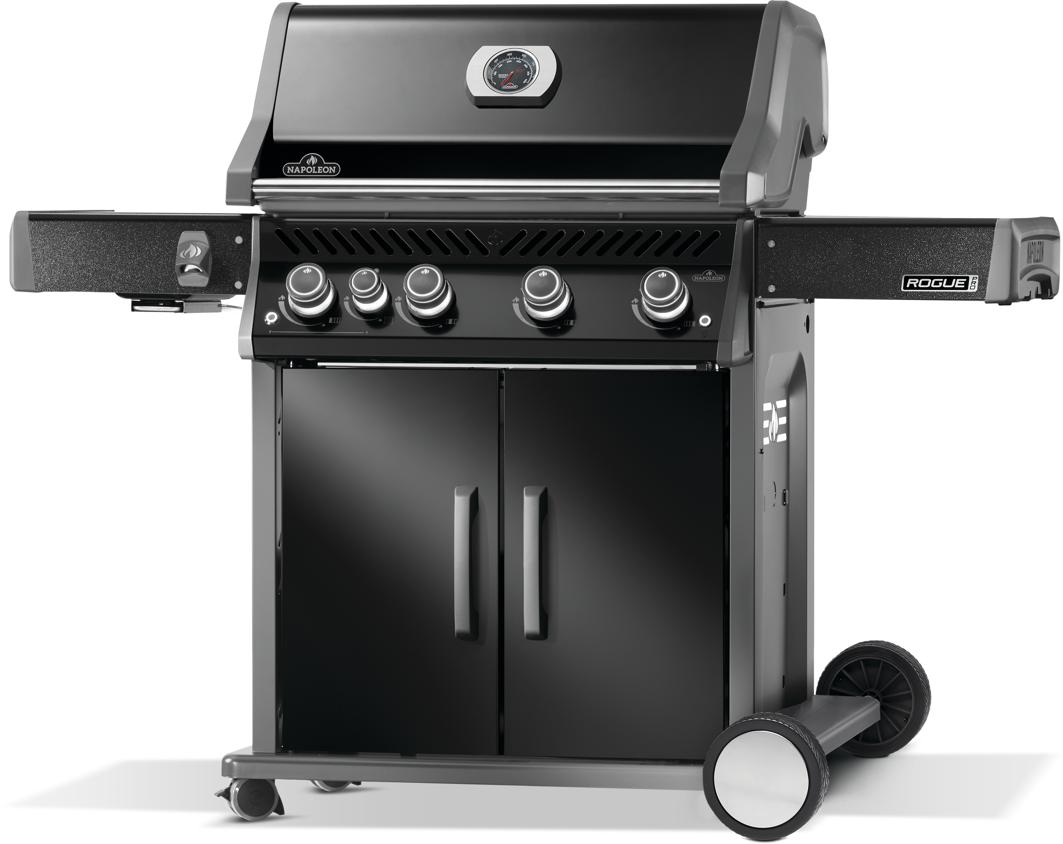Napoleon Rogue PRO 525 SIB Black Gas Grill | Gas BBQs NZ | Napoleon NZ | black gas grill,Gas BBQ,infrared side burner grill,Napoleon gas grill,Napoleon Rogue PRO 525 SIB,propane gas grill,Rogue PRO 525 | Outdoor Concepts