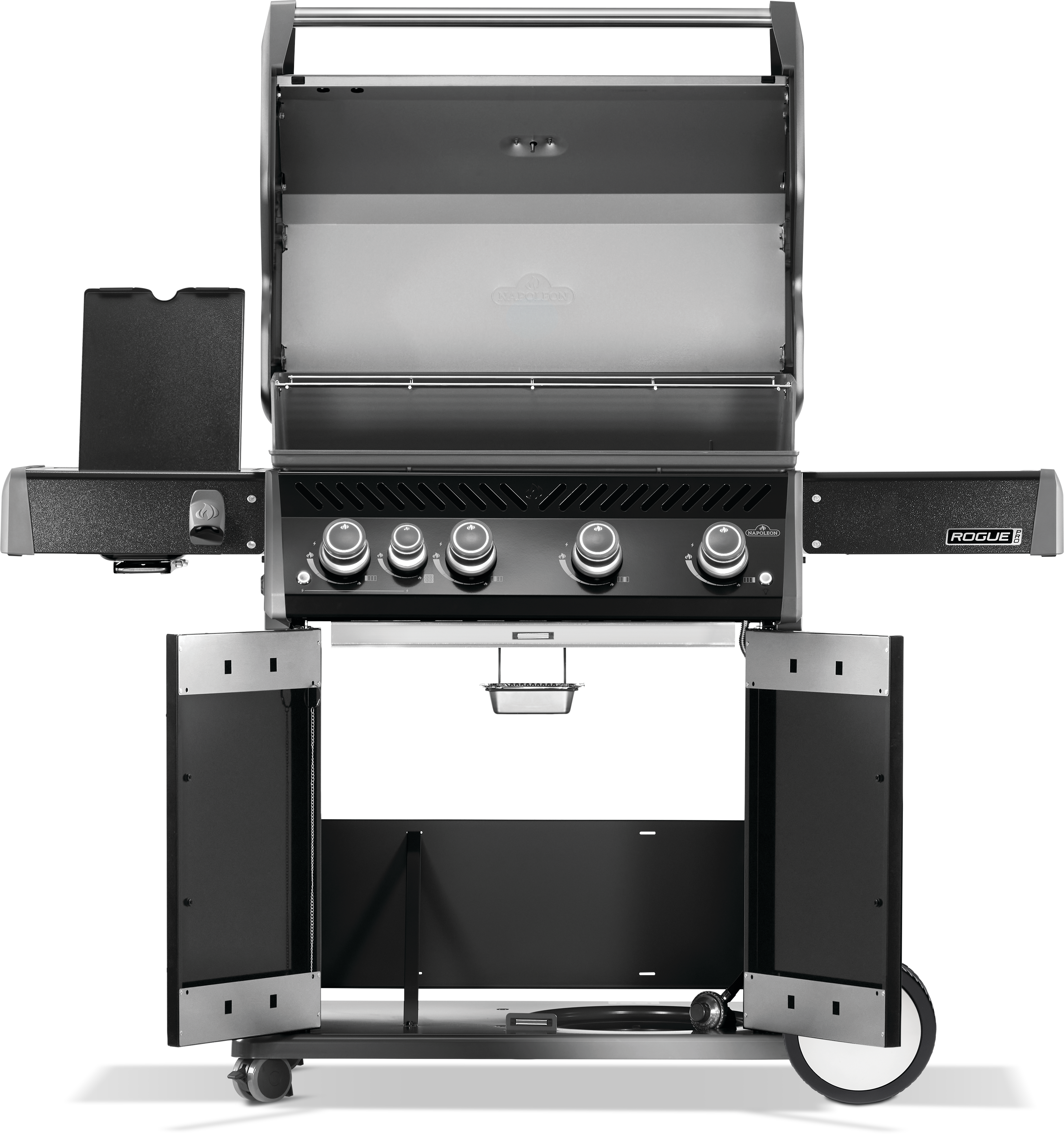 Napoleon Rogue PRO 525 SIB Black Gas Grill | Gas BBQs NZ | Napoleon NZ | black gas grill,Gas BBQ,infrared side burner grill,Napoleon gas grill,Napoleon Rogue PRO 525 SIB,propane gas grill,Rogue PRO 525 | Outdoor Concepts