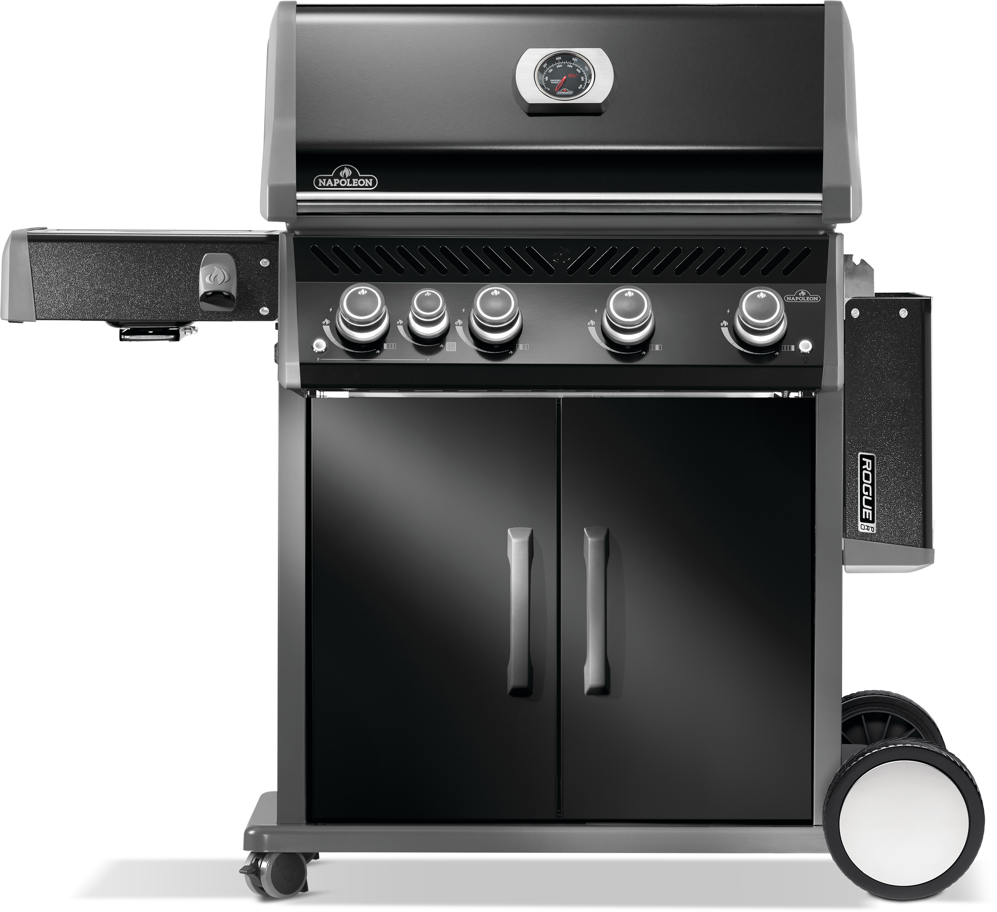 Napoleon Rogue PRO 525 SIB Black Gas Grill | Gas BBQs NZ | Napoleon NZ | black gas grill,Gas BBQ,infrared side burner grill,Napoleon gas grill,Napoleon Rogue PRO 525 SIB,propane gas grill,Rogue PRO 525 | Outdoor Concepts