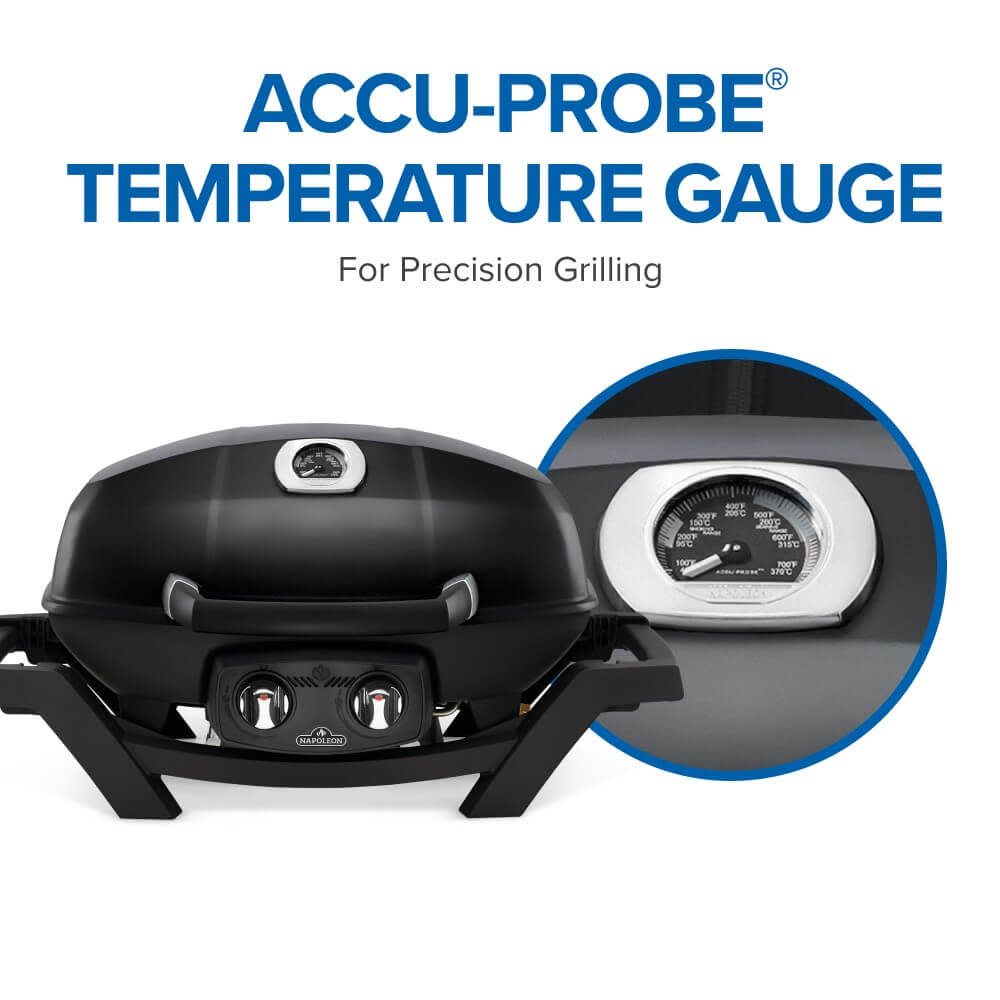 Napoleon TravelQ PRO285 Portable Gas Grill Black | BBQs NZ | Napoleon NZ | camping grill,cast iron cooking grids,Created by Product Upload,Napoleon TravelQ,portable gas grill,PRO285,propane barbecue,stainless steel burners,travel grill | Outdoor Concepts