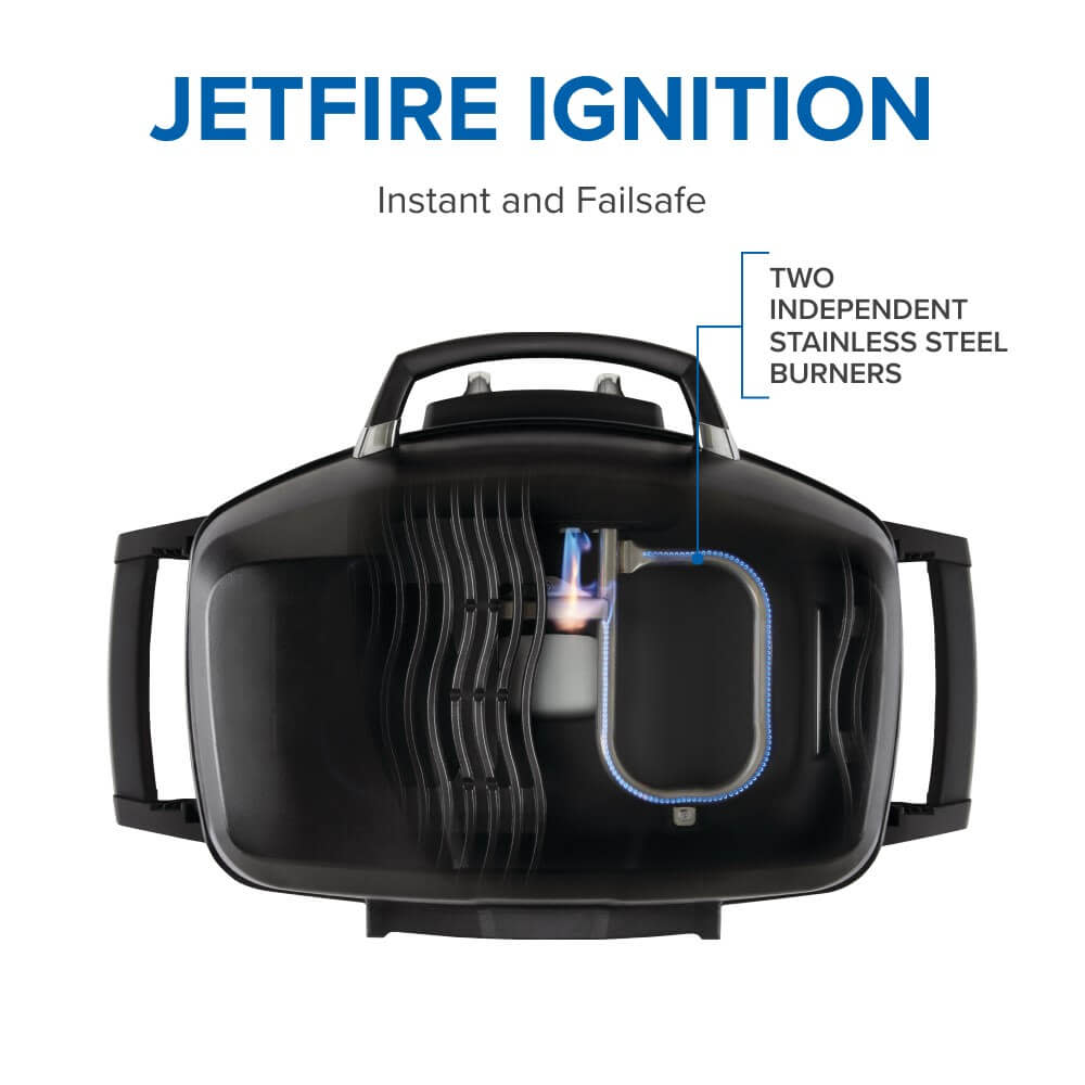 Napoleon TravelQ PRO285 Portable Gas Grill Black | BBQs NZ | Napoleon NZ | camping grill,cast iron cooking grids,Created by Product Upload,Napoleon TravelQ,portable gas grill,PRO285,propane barbecue,stainless steel burners,travel grill | Outdoor Concepts