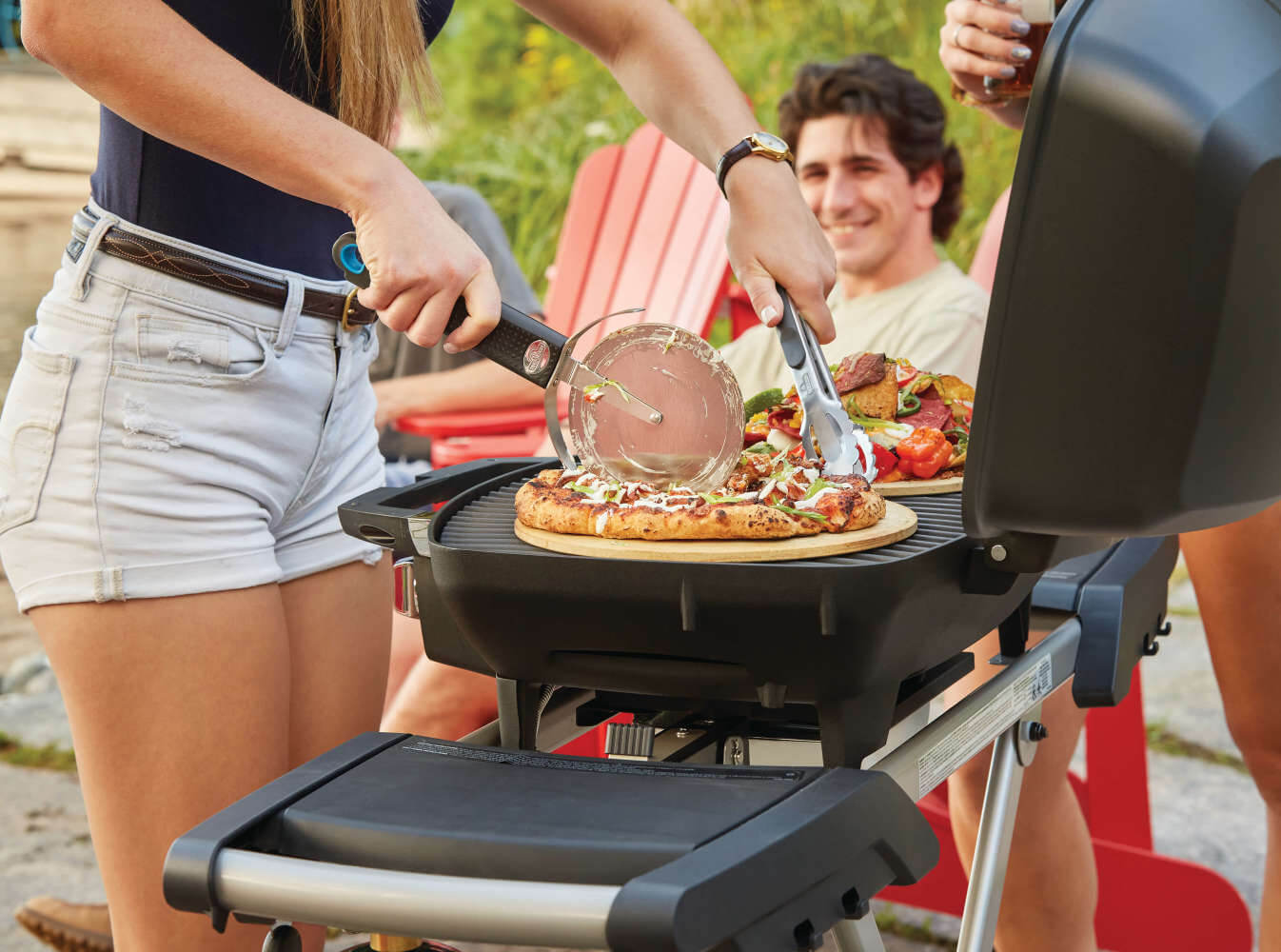 Napoleon TravelQ PRO285 Portable Propane Gas Grill Black | NZ | Napoleon NZ | camping grill,Created by Product Upload,Napoleon TravelQ,portable gas grill,PRO285,propane barbecue,scissor cart grill,stainless steel burner,tailgating grill | Outdoor Concepts