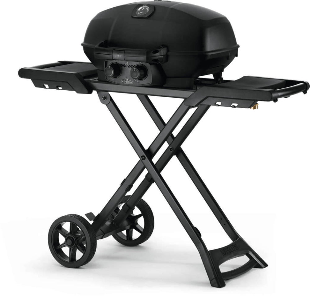 Napoleon Phantom TravelQ PRO285 Portable Propane Gas Grill Matte Black | NZ | Napoleon NZ | Created by Product Upload,matte black grill,Napoleon,outdoor cooking,Phantom TravelQ PRO285,portable gas grill,propane grill | Outdoor Concepts