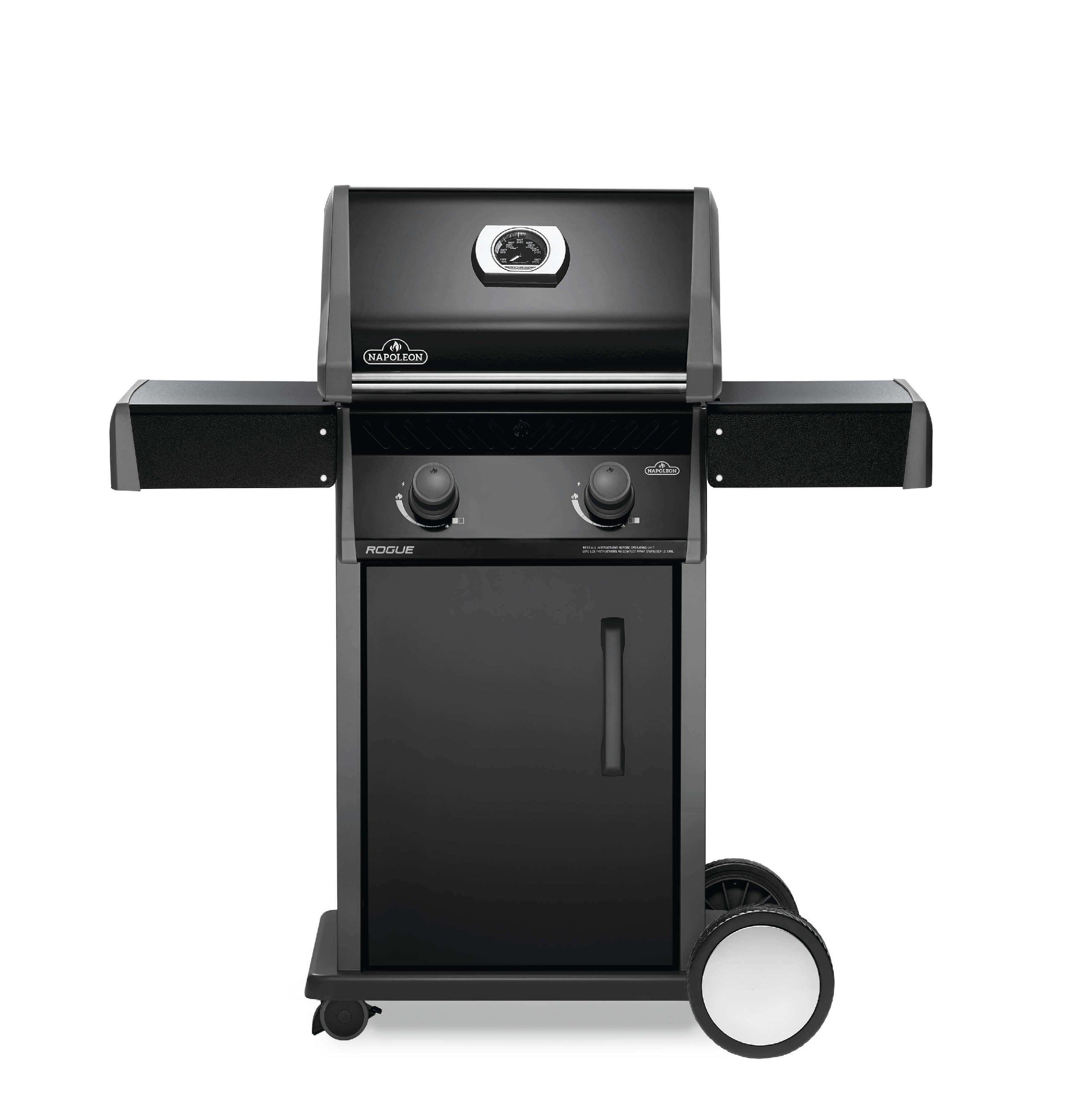 Napoleon Rogue 365 Propane Gas Grill | Gas BBQs NZ | Napoleon NZ | cast iron cooking grids,Gas BBQ,griddle insert,Napoleon BBQ,Napoleon Rogue 365,outdoor grill,propane gas grill,two burner gas grill | Outdoor Concepts