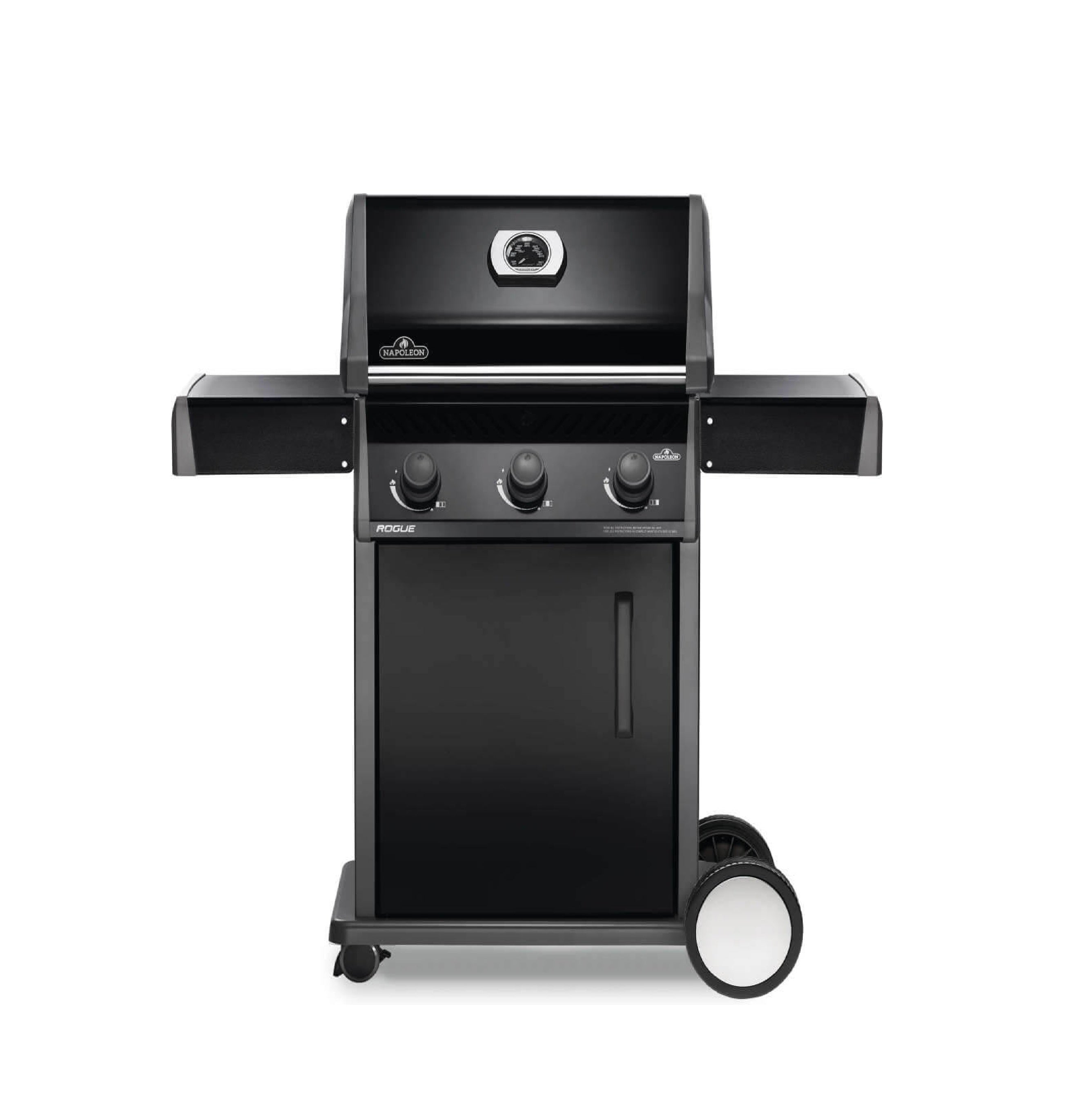 Napoleon Rogue 425 Propane Gas Grill | Gas BBQs NZ | Napoleon NZ | cast iron cooking grids,Gas BBQ,griddle insert,Napoleon grill,Napoleon Rogue 425,outdoor grill,propane gas grill,three burner BBQ | Outdoor Concepts